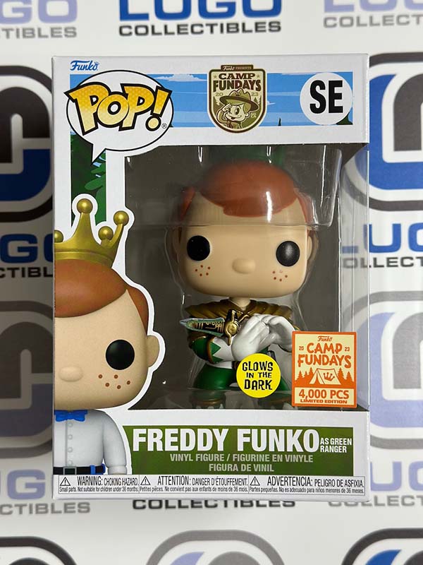 Funko POP! Freddy Funko as Green Ranger GITD CAMP FUNDAYS 2023 LE4000
