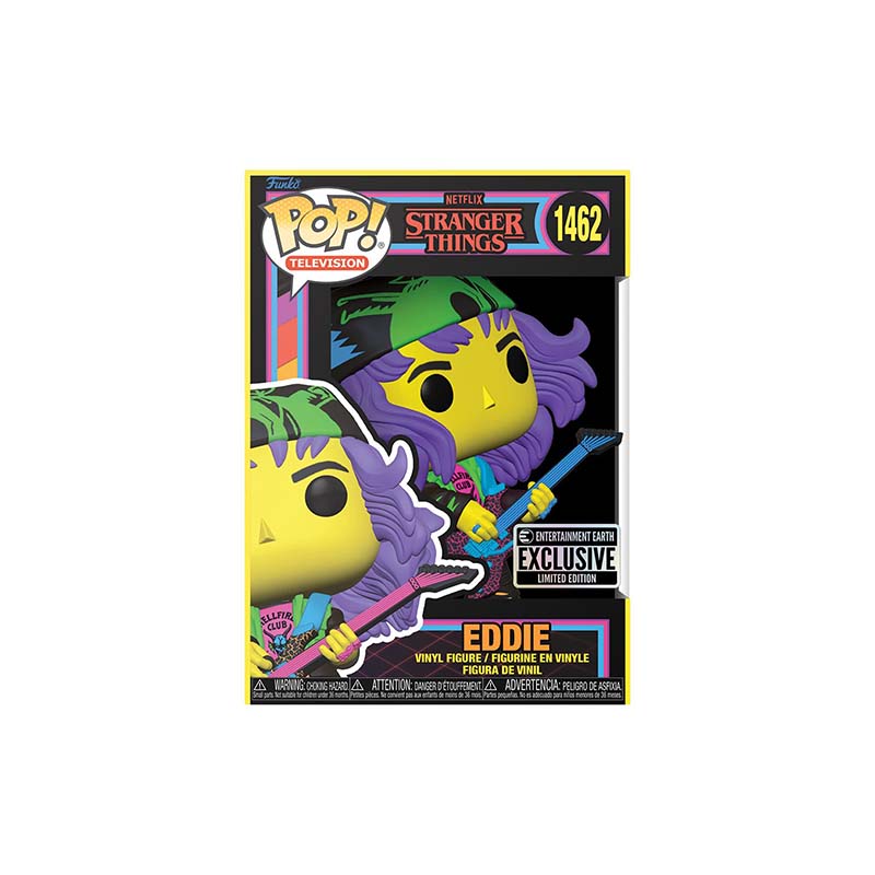Funko POP! Stranger Things Eddie with Guitar Blacklight EE Exclusive