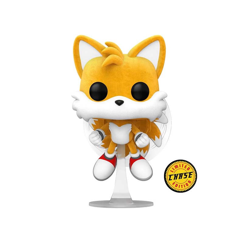 Funko POP! Sonic the Hedgehog Tails Flying Flocked (Chase) Specialty Series