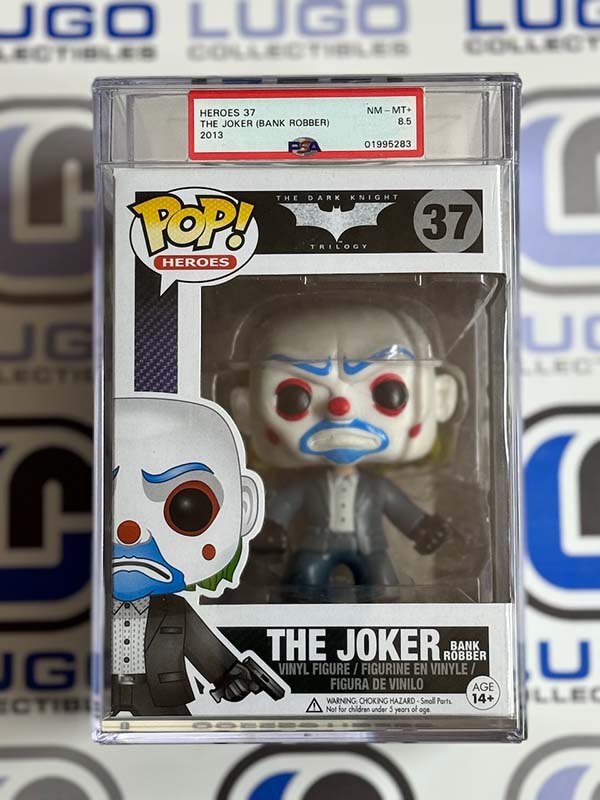 Funko POP! DC Heroes The Joker (Bank Robber) PSA 8.5 NM/MT+ – Lugo  Collectibles