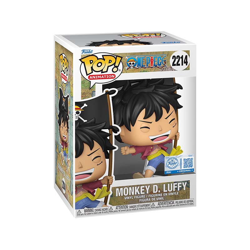 Funko POP! One Piece Monkey D. Luffy with Flag EE Exclusive