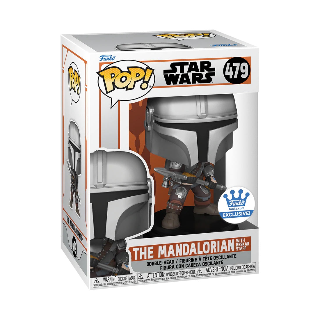 Funko POP! Star Wars The Mandalorian with Beskar Staff Funko Shop Exclusive