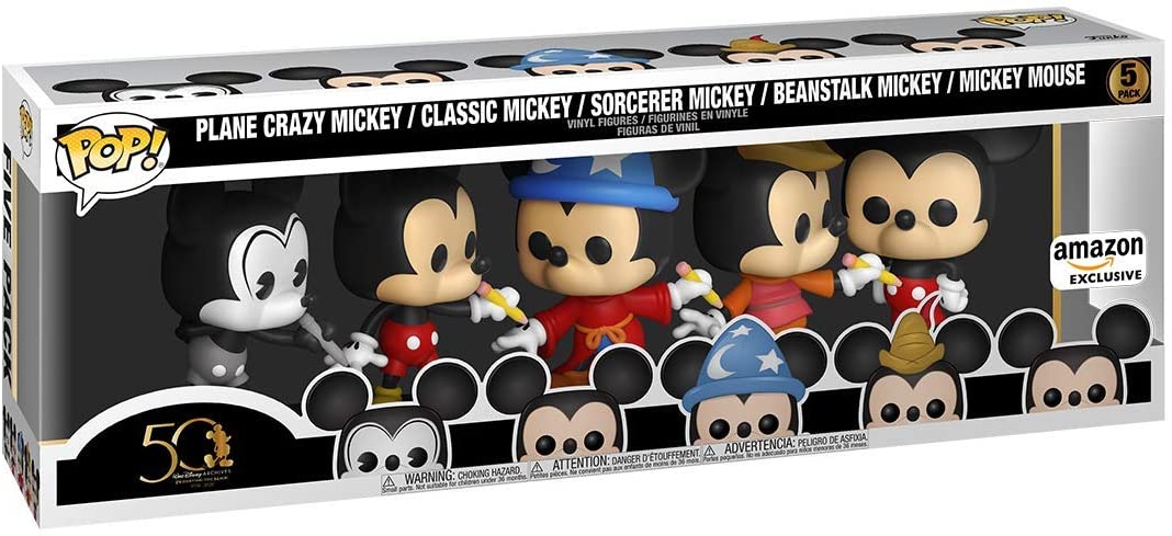 Funko POP! Disney Archieves - 5-pack Mickey Mouse Amazon Exclusive
