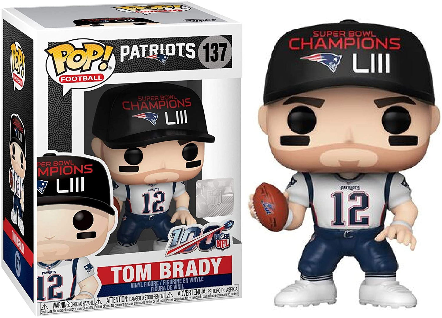 Funko POP! Football Patriots Tom Brady Superbowl Champion LIII