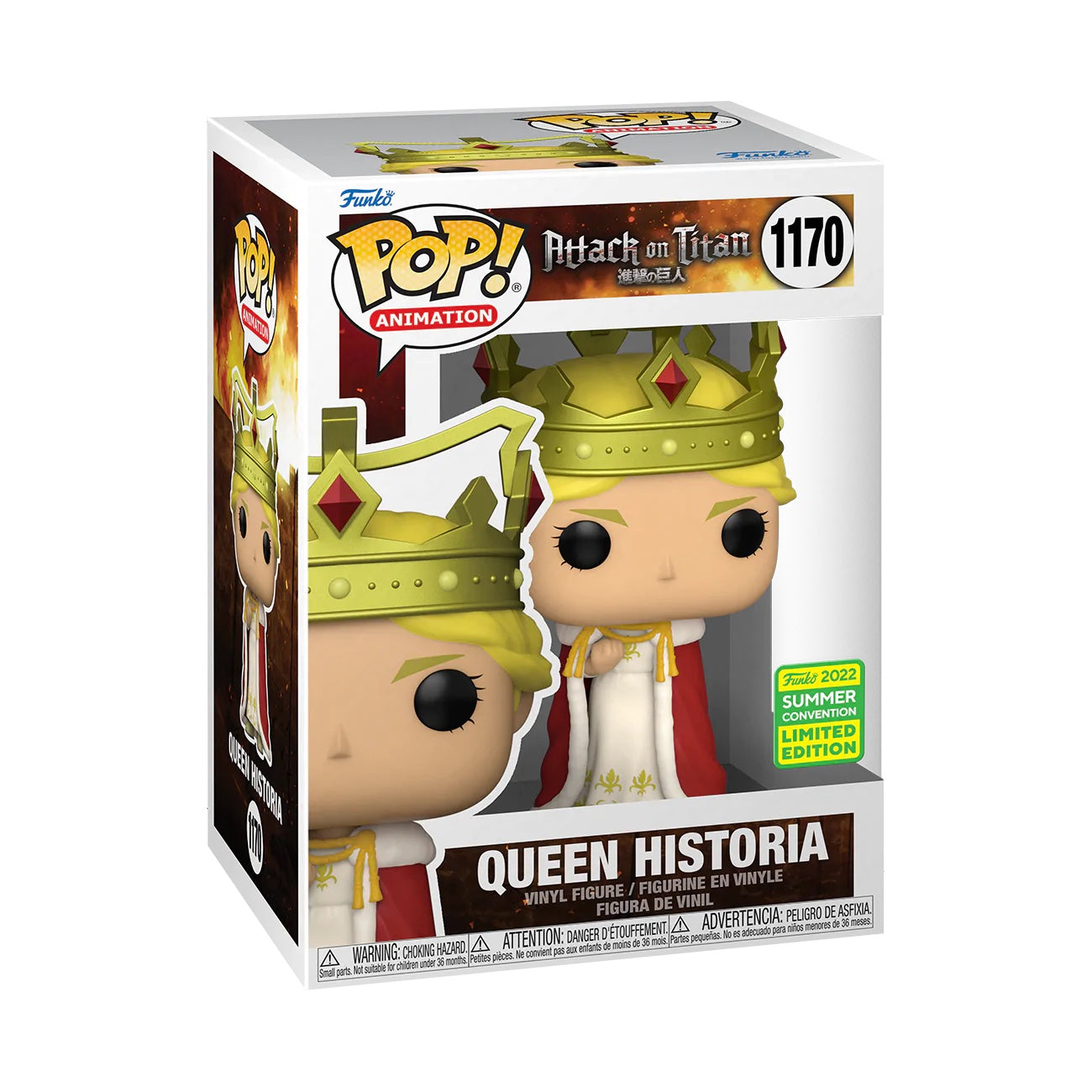 Funko POP! Attack on Titan - Queen Historia SDCC 2022 Summer Convention Exclusive