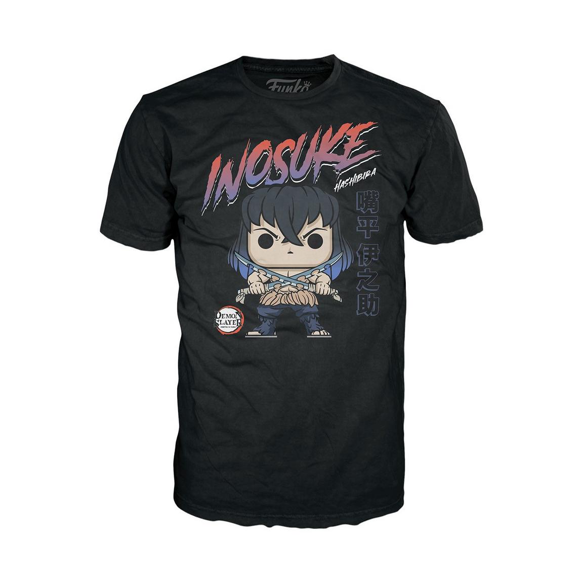 Funko POP & Tee! Demon Slayer: Kimetsu no Yaiba Inosuke Hashibira Unmasked Exclusive