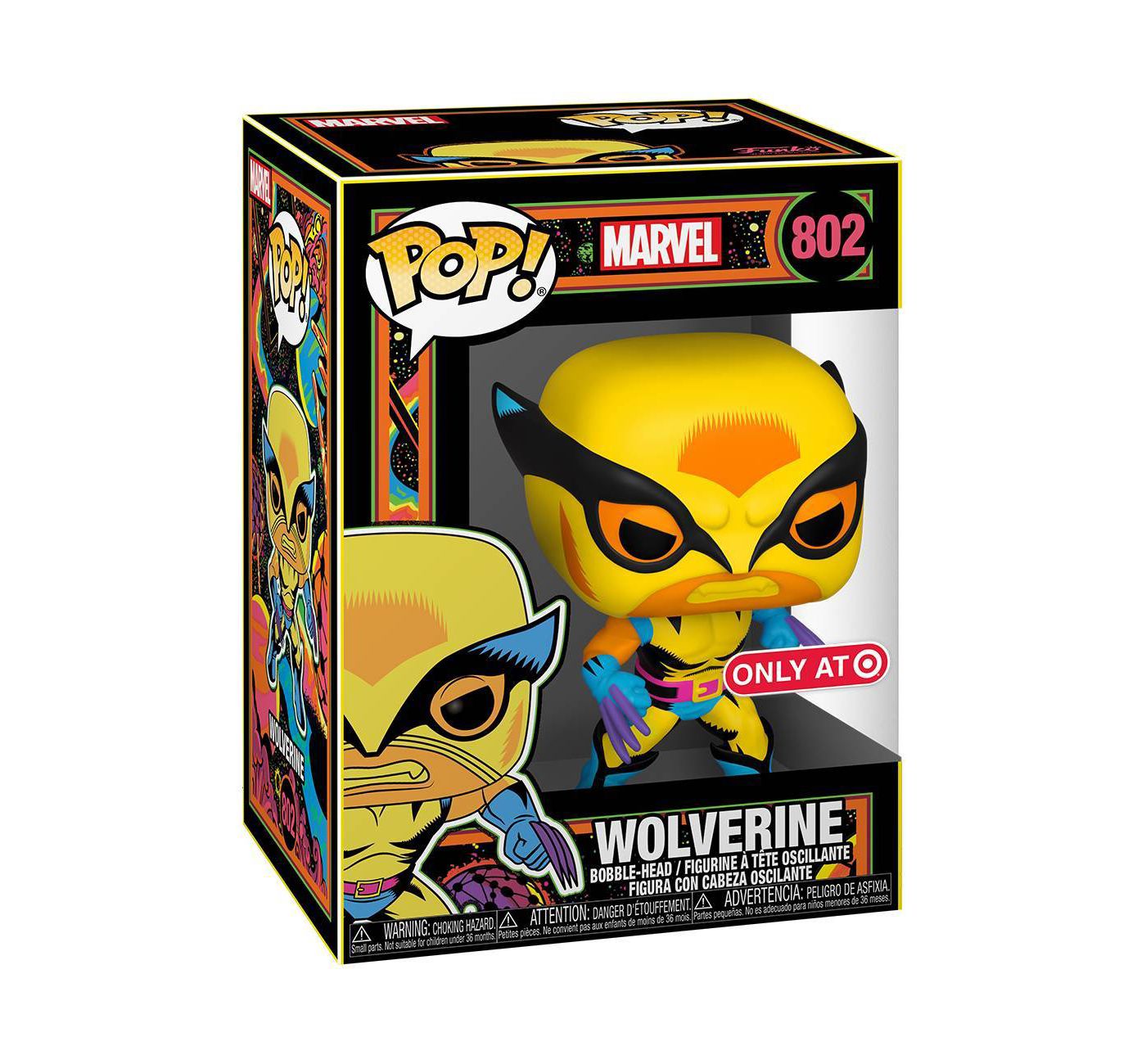 Funko POP! & Tee Collectors Box Marvel: X-Men - Wolverine (Blacklight) Target Exclusive