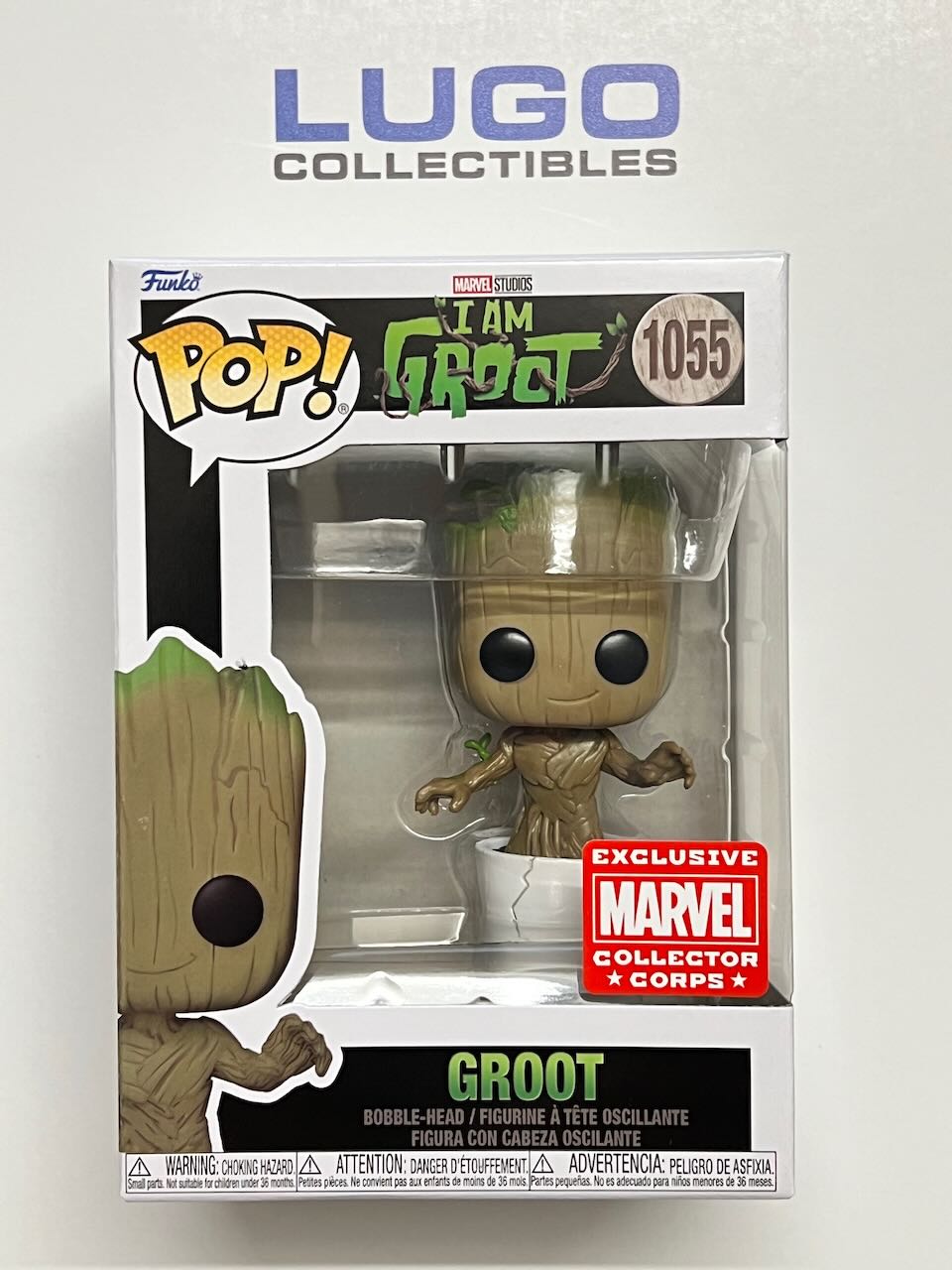 Funko POP! I am Groot - Groot with Cracked Pot Marvel Collector Corps Exclusive