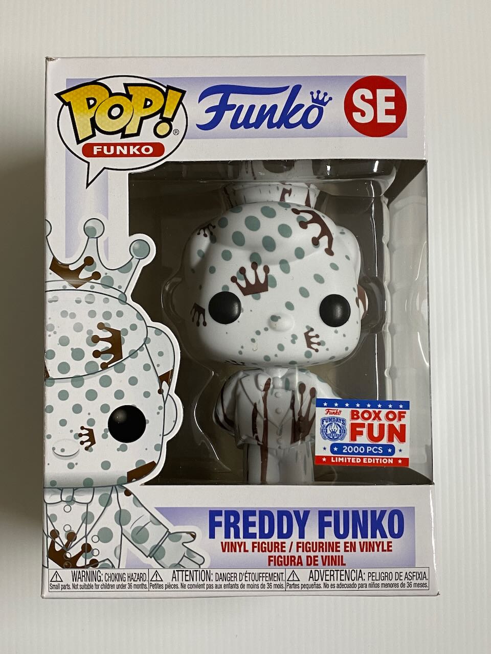 Funko POP! Freddy Funko Art Series White FUNDAYS 2021 Box of Fun LE2000