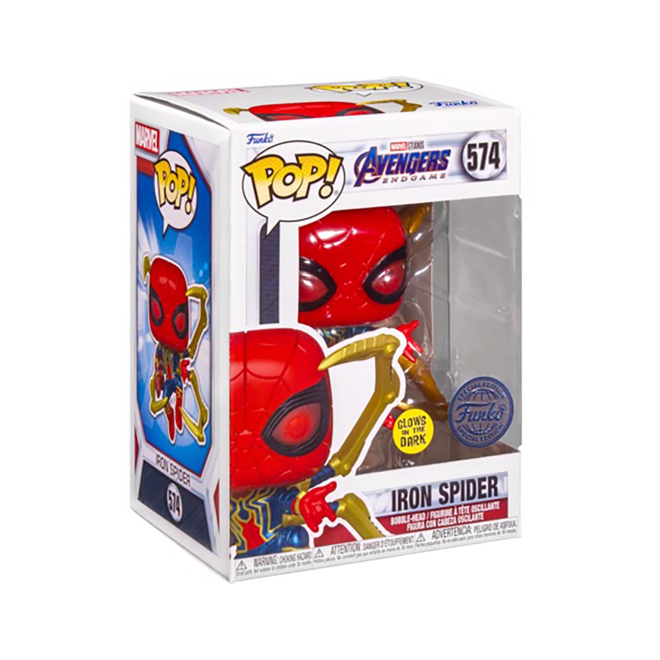 Funko POP! Marvel Avengers Endgame - Iron Spider with Nano Gauntlet GITD Exclusive