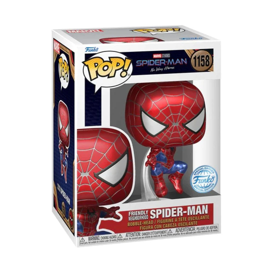 Funko POP! Spider-man NWH - Friendly Neighborhood Spider-man (Metallic) Special Edition