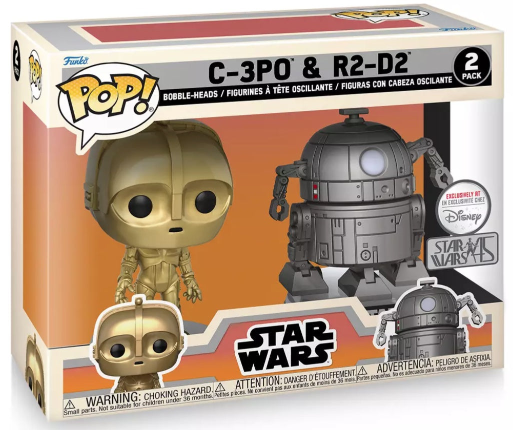 Funko POP! Star Wars Concept Series C-3PO & R2D2 2-pack Disney Exclusive