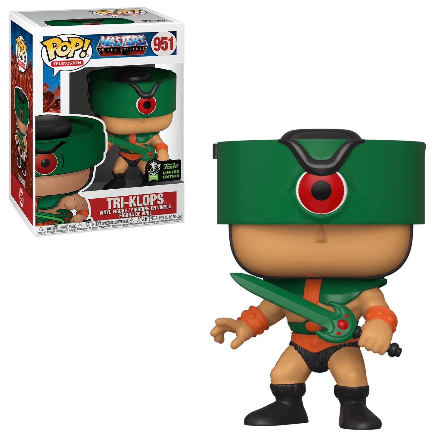 Funko POP! Master of the Universe Tri-Klops 2020 ECCC Con Exclusive