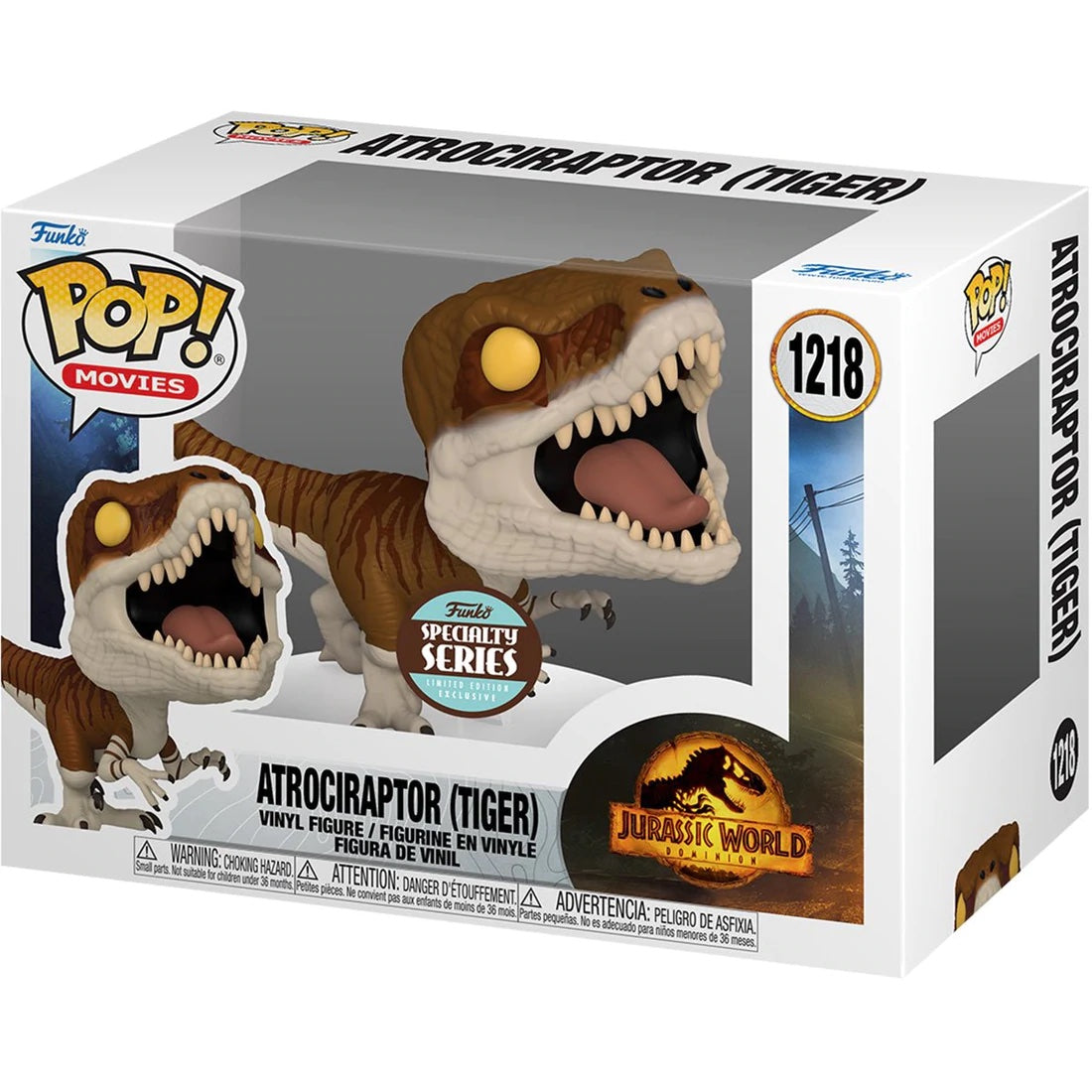 Funko POP! Jurassic World Dominion - Atrociraptor (Tiger) Specialty Series