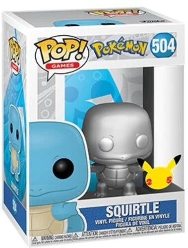 Funko POP! Pokemon Squirtle (Metallic Silver)