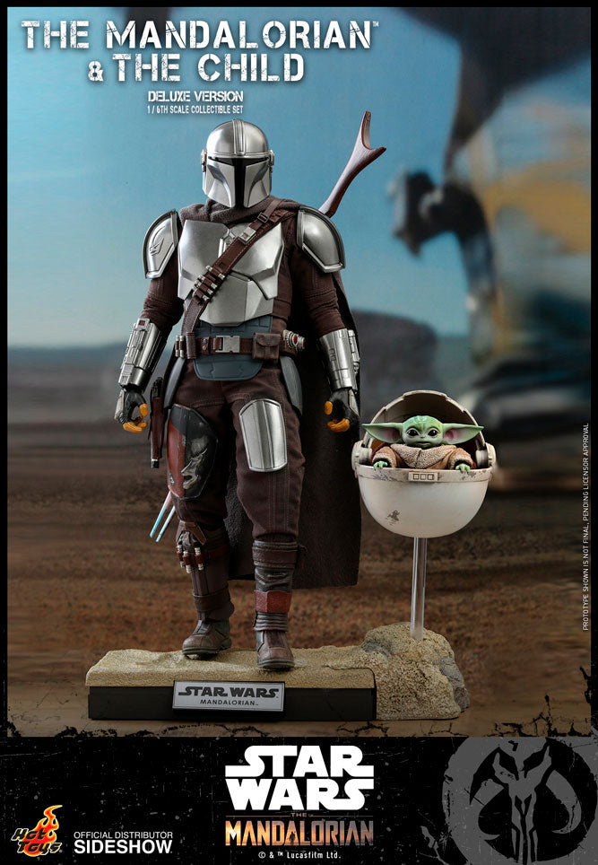 Hot Toys Star Wars The Mandalorian & The Child Deluxe Version Figure Set