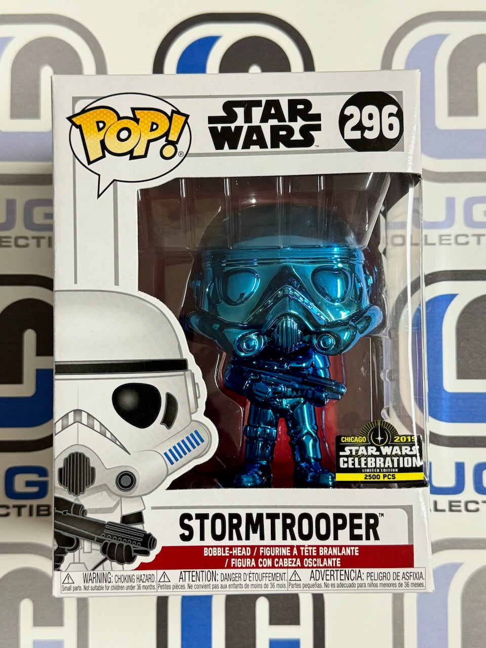 Funko POP! Stormtrooper Blue Chrome Star Wars Celebration 2019 LE2500