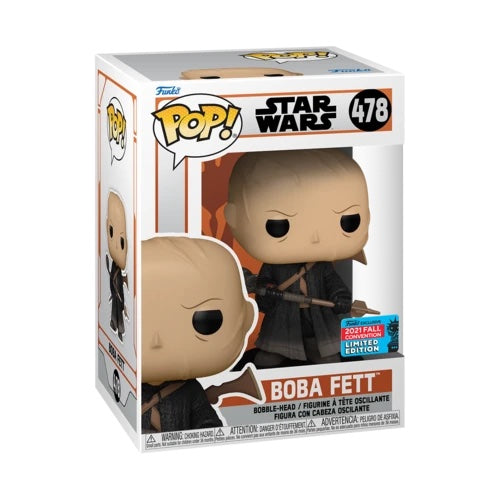 Funko POP! Star Wars The Mandalorian - Boba Fett (Unmasked) NYCC 2021 Shared Exclusive