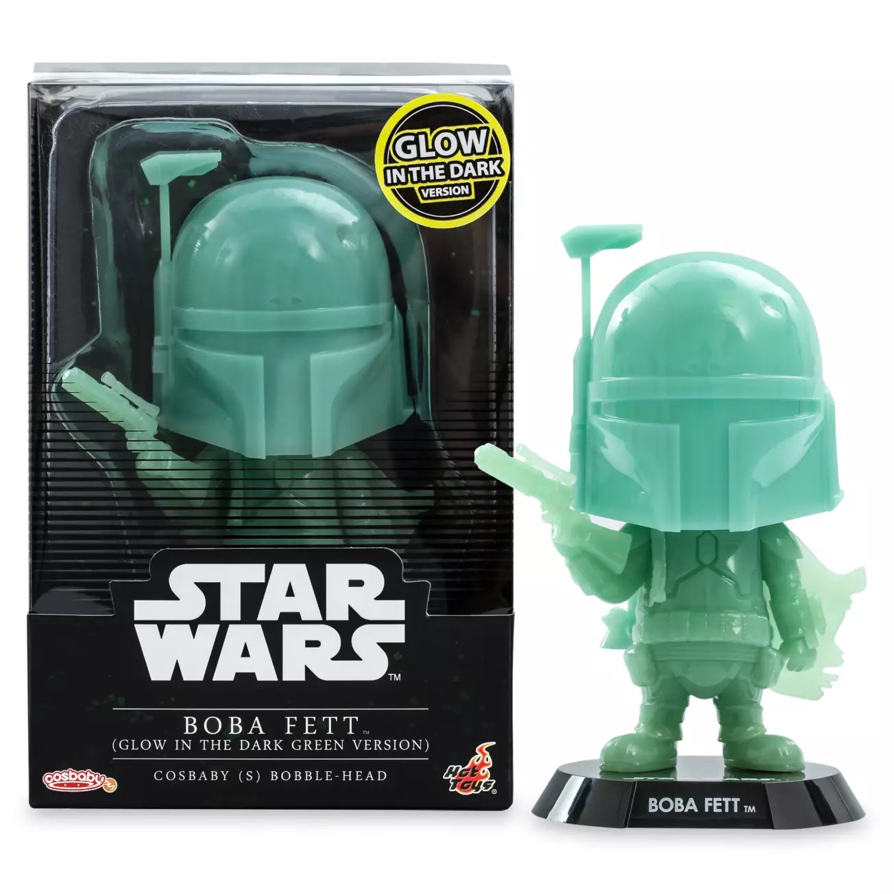 Hot Toys Star Wars Boba Fett GITD Green Cosbaby Bobble Head