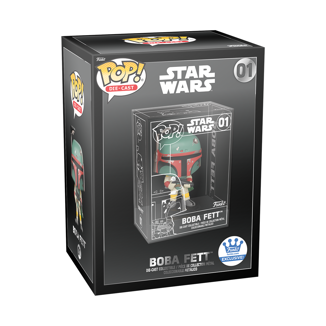Funko POP! Star Wars Die-Cast Boba Fett (Common) Funko Shop Exclusive