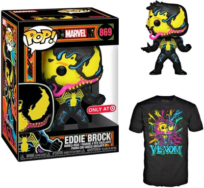 Funko POP! Collector's Box: Venom - Eddie Brock POP! & Tee (Blacklight) Target Exclusive