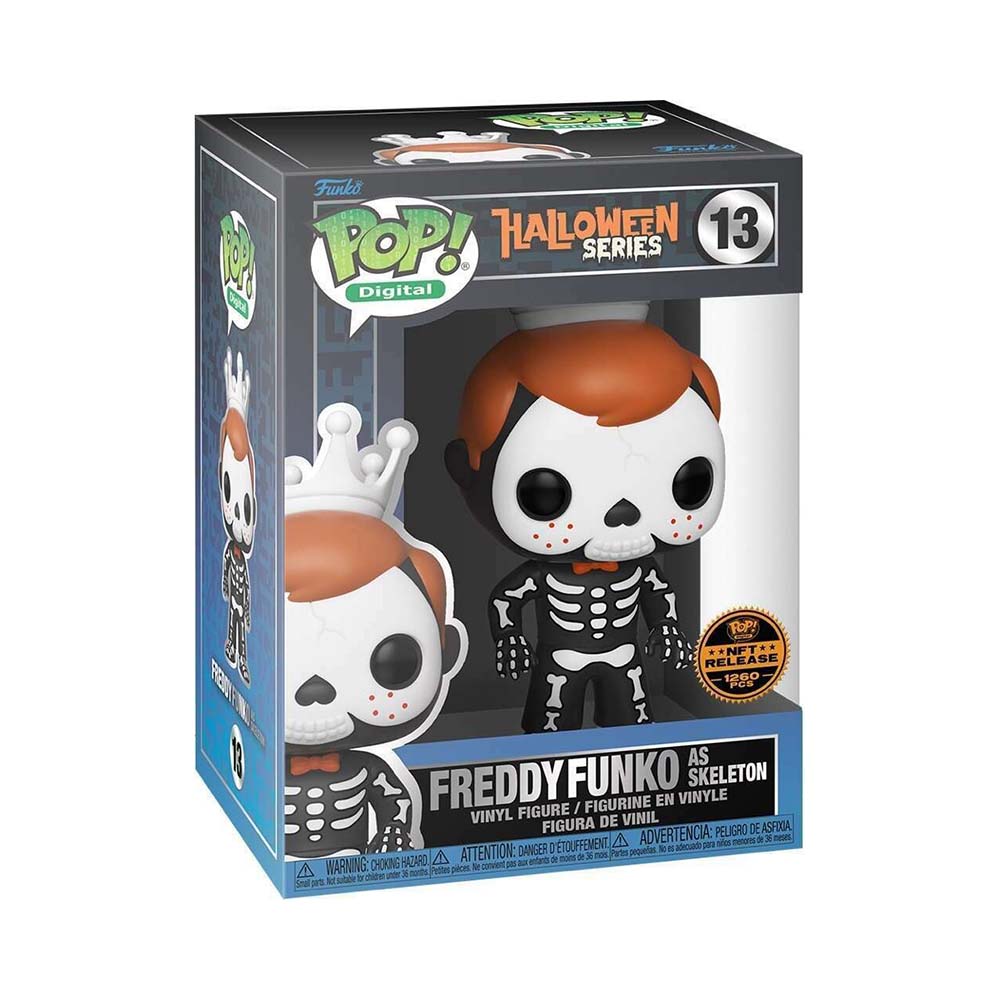 Højttaler Telegraf valse Funko POP! Digital Halloween Series Freddy Funko as Skeleton NFT Relea –  Lugo Collectibles