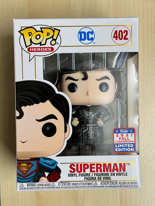 Funko POP! Imperial Palace Superman (Metallic Black Armor) 2021 Fall Convention China Exclusive