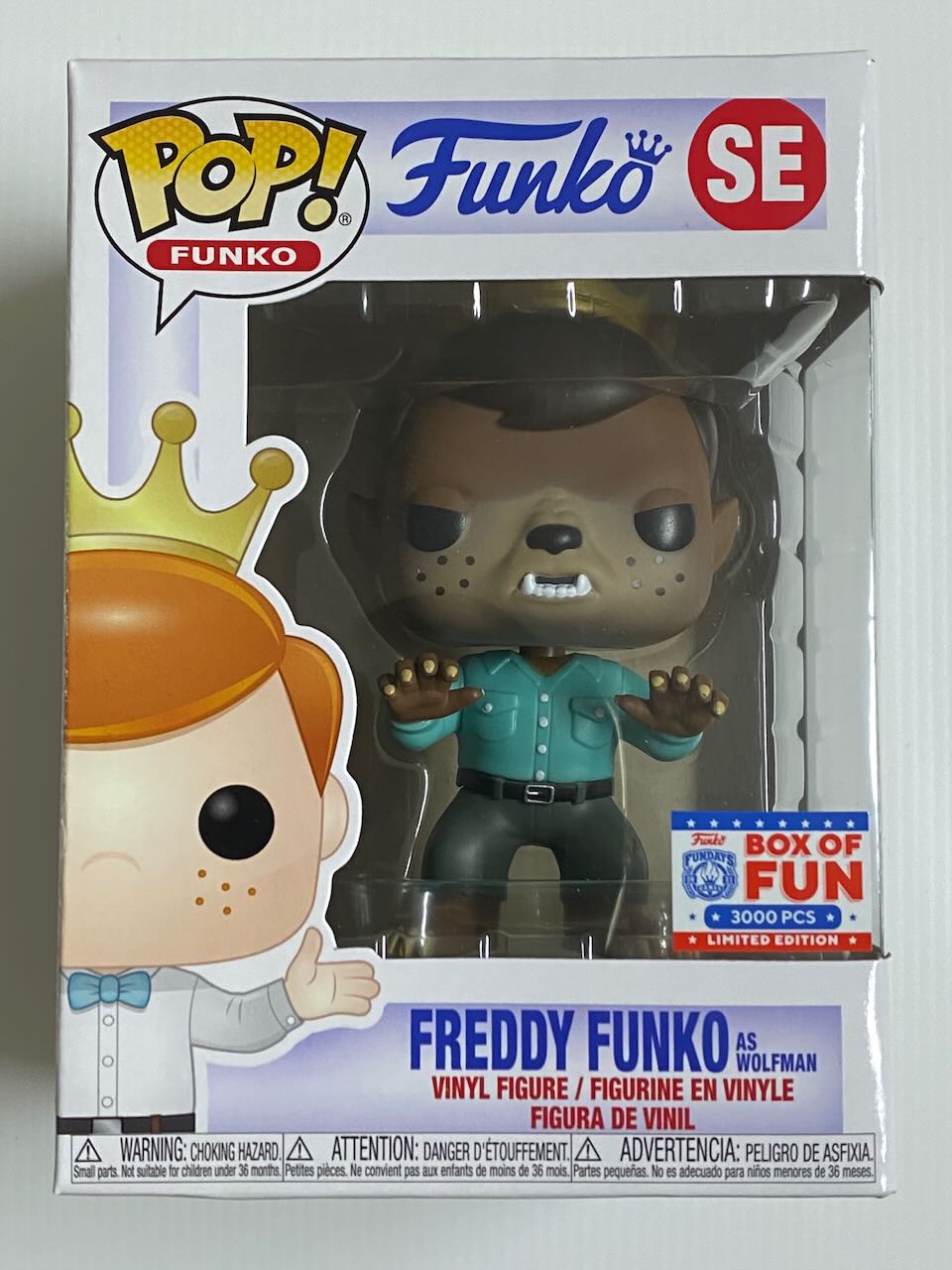 Funko POP! Freddy Funko as Wolfman FUNDAYS 2021 Box of Fun LE3000 - NOT MINT