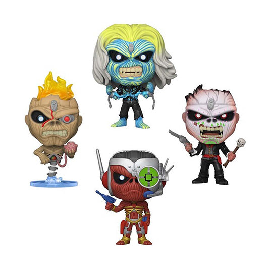 Funko POP! Rocks Iron Maiden - Eddie GITD 4-pack AE Exclusive