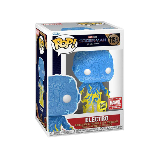 Funko POP! Spider-man NWH: Electro GITD Marvel Collector Corps Exclusive