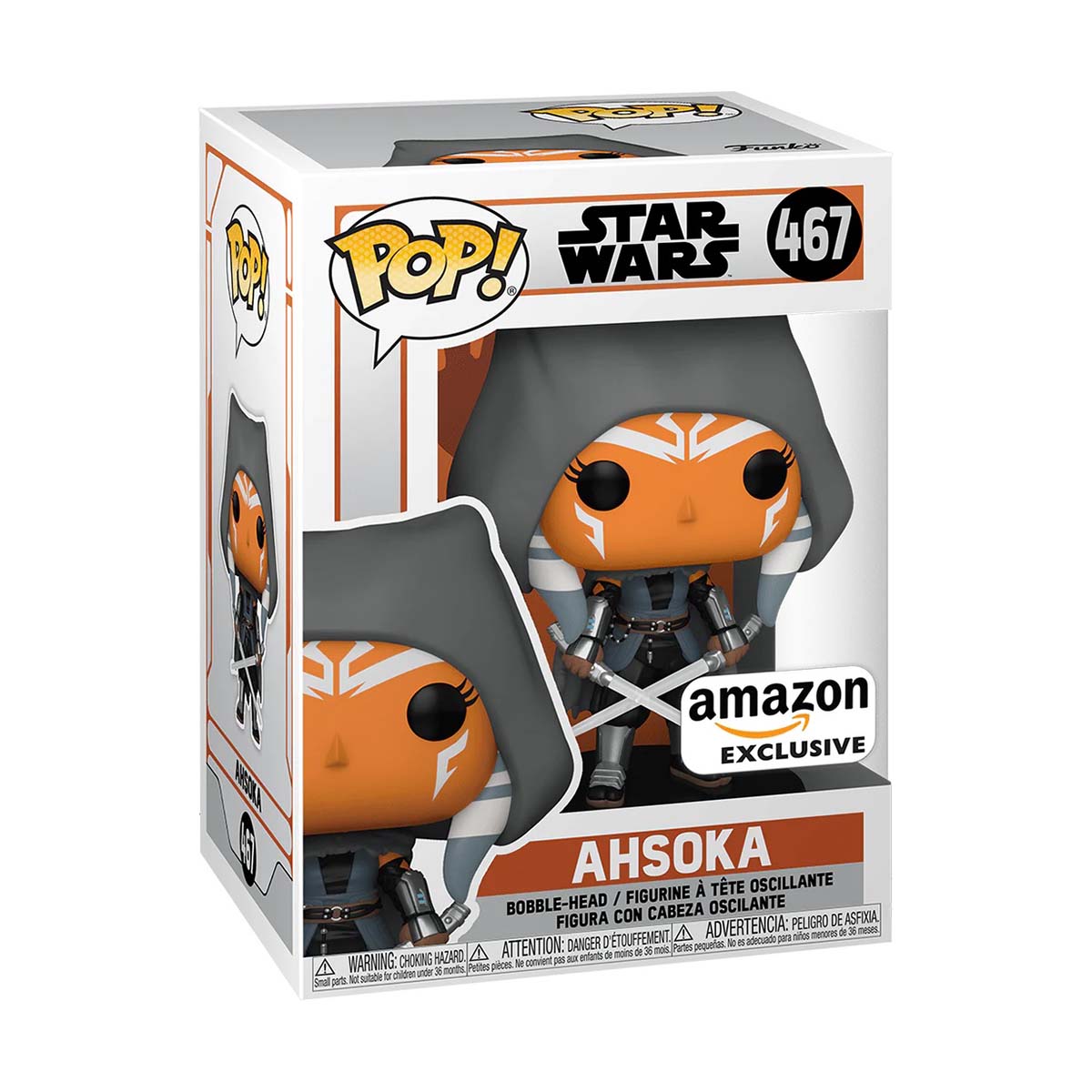 Funko POP! Star Wars Mandalorian - Ahsoka (Hooded) Amazon Exclusive