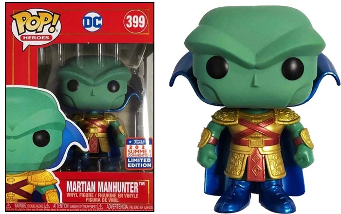 Funko POP! DC Martian Manhunter Metallic 2021 Summer Convention China Exclusive